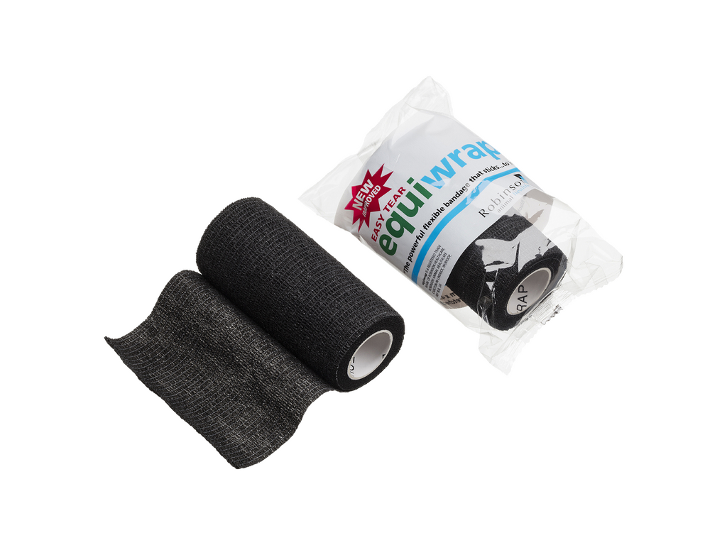 10cm x 4.5m Equiwrap Cohesive Bandage Black